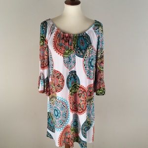 Yahada Dress On and Off Shoulder Sz L